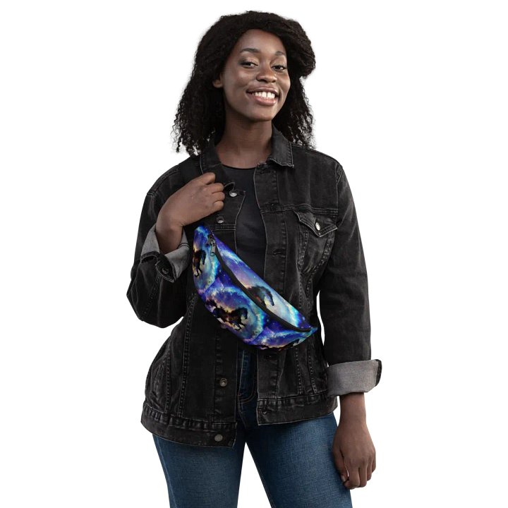 Rearing horse - Nebula horses fanny pack product image (1)