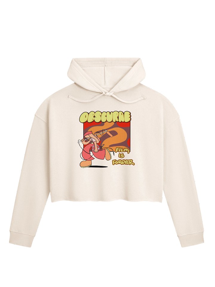 Film Is Forever Crop Hoodie (Red) product image (1)