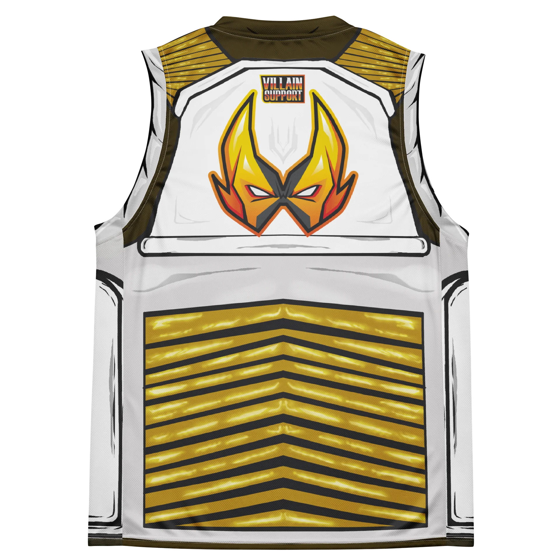 Villain Support Battle Armor Tank Top - White/Brown product image (4)
