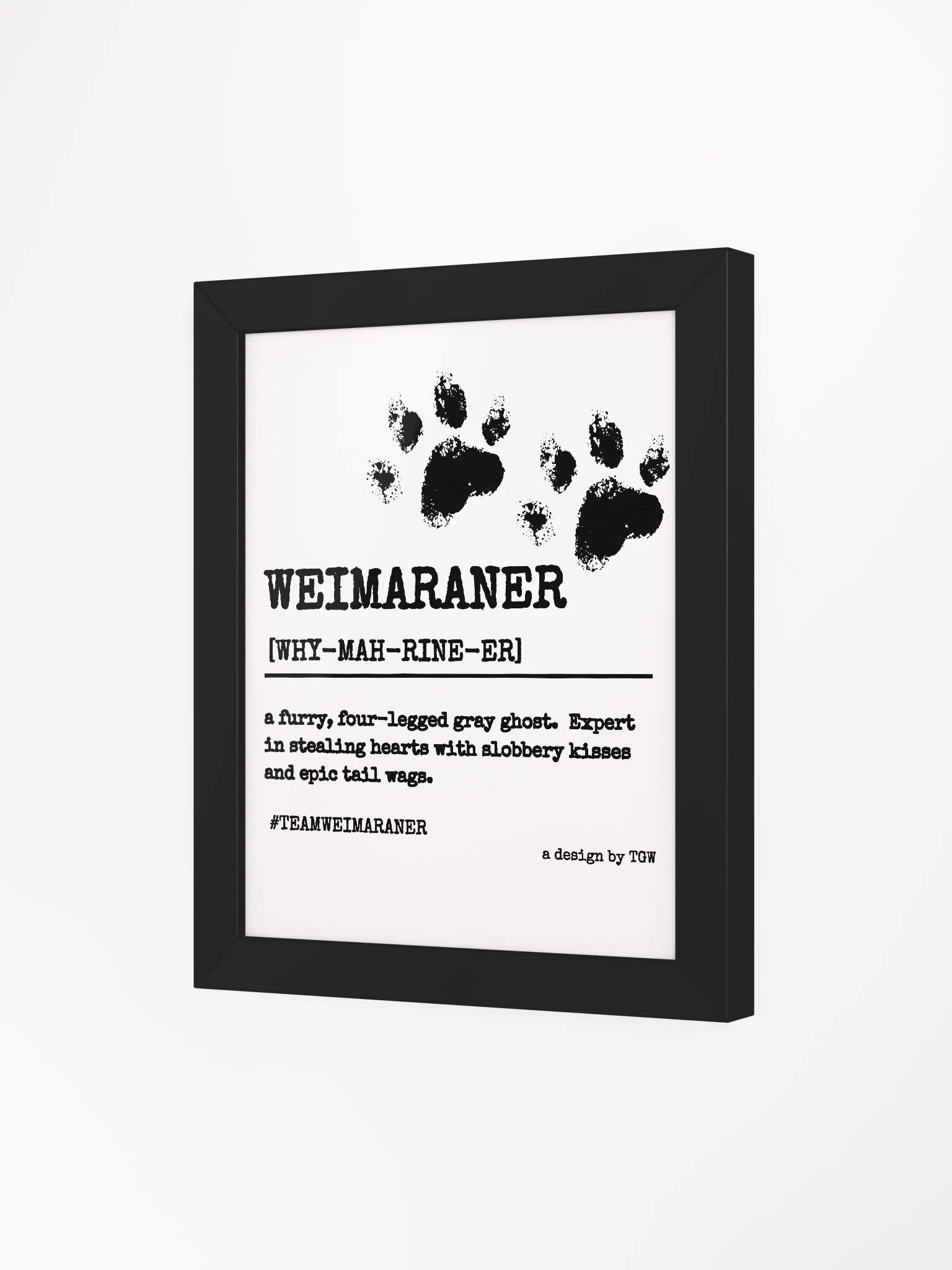 Definition of Weimaraner - Framed Print product image (3)