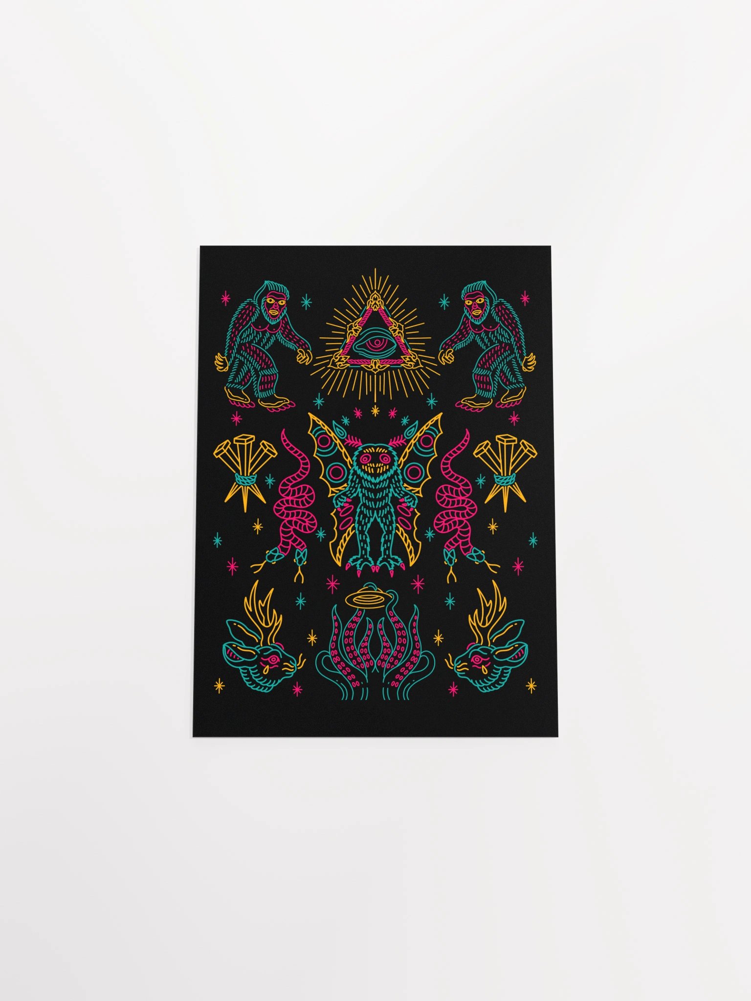 Cryptids Neon Poster product image (4)