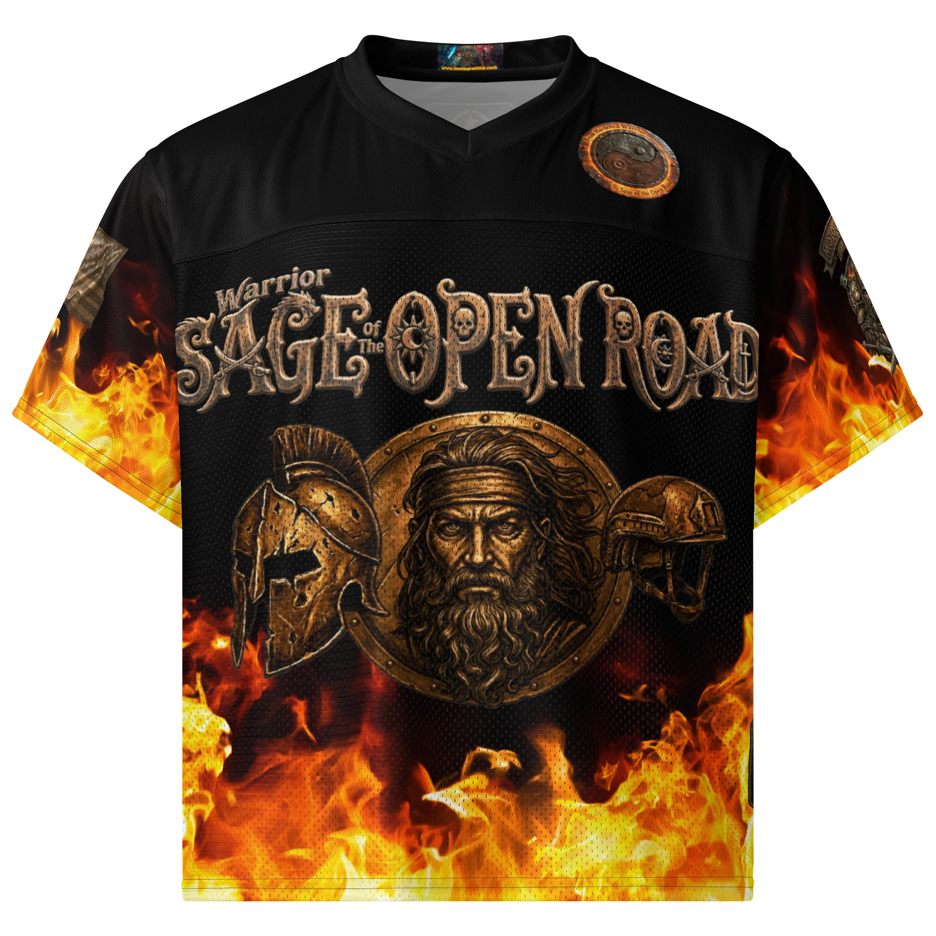 MötoGraffitti Warrior Sage Trojan Warrior Football Jersey product image (1)