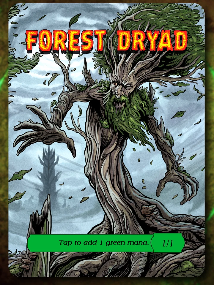 Forest Dryad 1/1 Full Art Token product image (1)