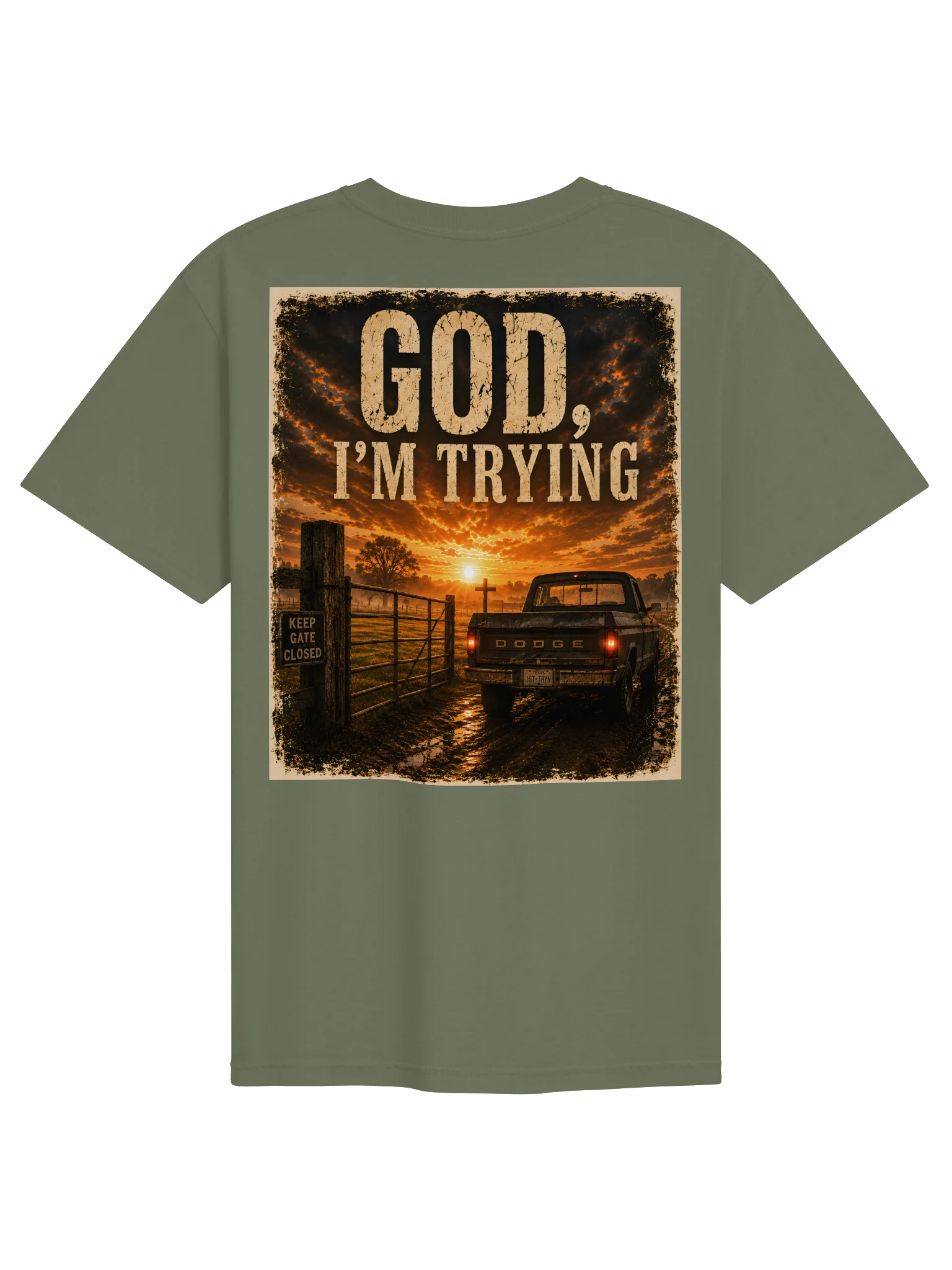 God, I'm Trying Classic Tee product image (1)
