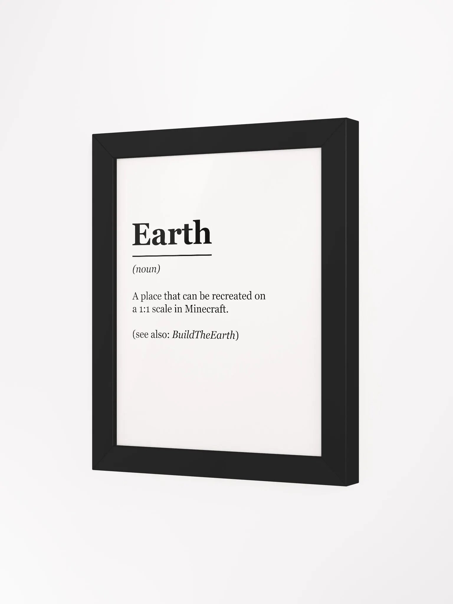 "Earth: Defined" Framed Poster product image (3)