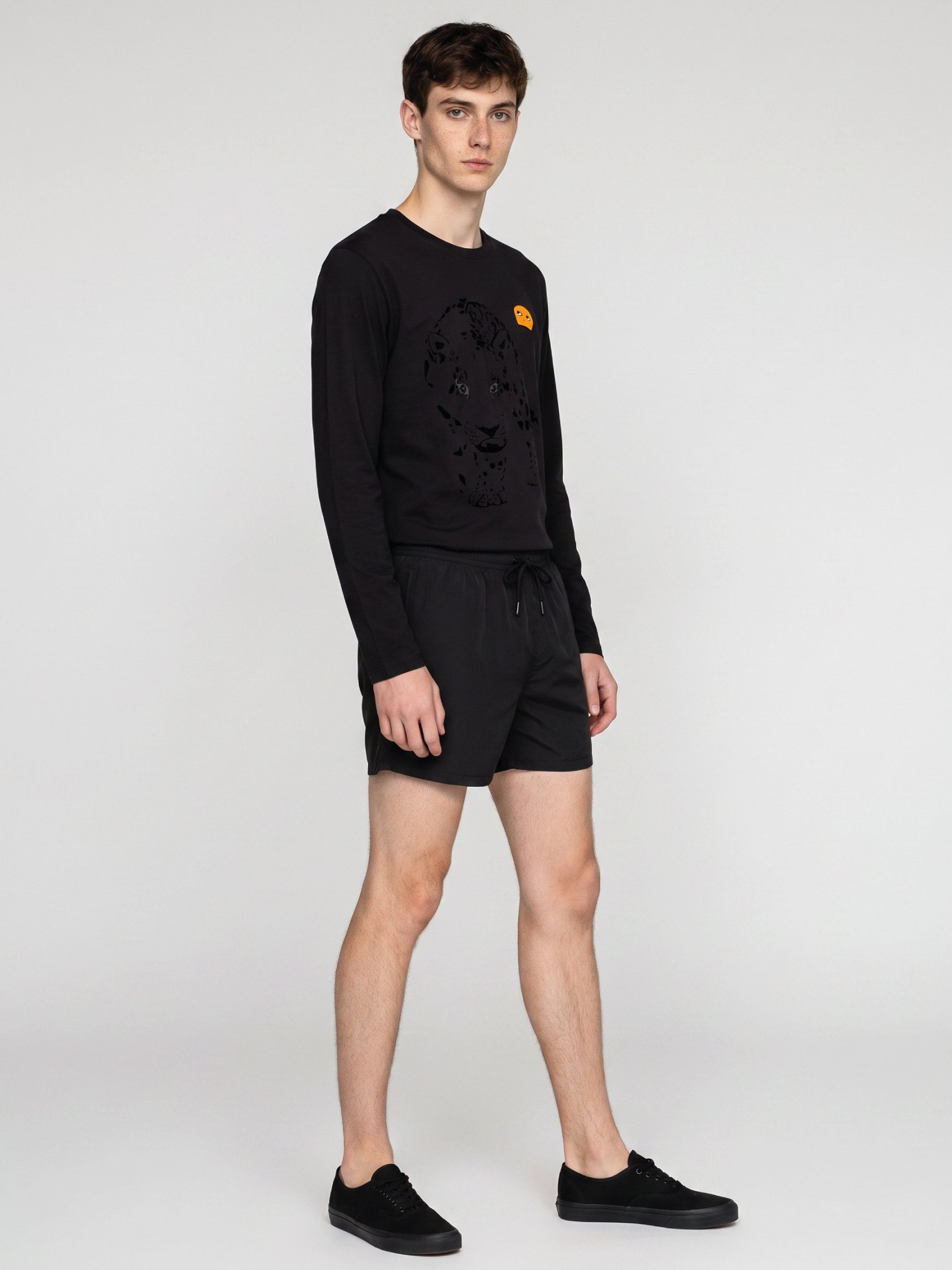 The Silent Spectator Long Sleeve Tee in Black product image (5)
