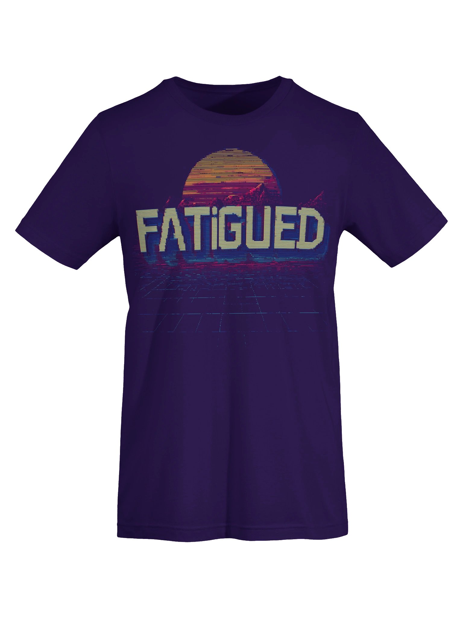 Fatigued 80's Sunset Logo Heather Unisex product image (7)