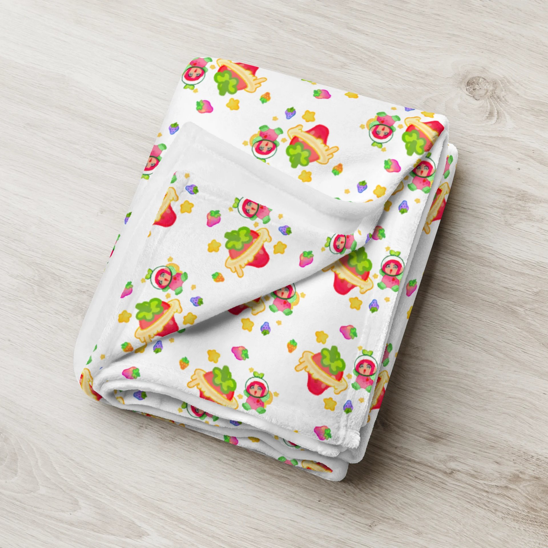 Strawberry planet blanket product image (8)