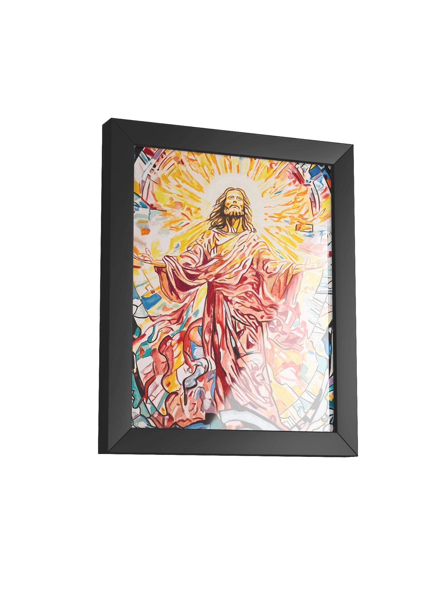 Jesus Christ Savior by Warren Willowdale (Framed High-Quality Matte Fine Art Print) product image (2)