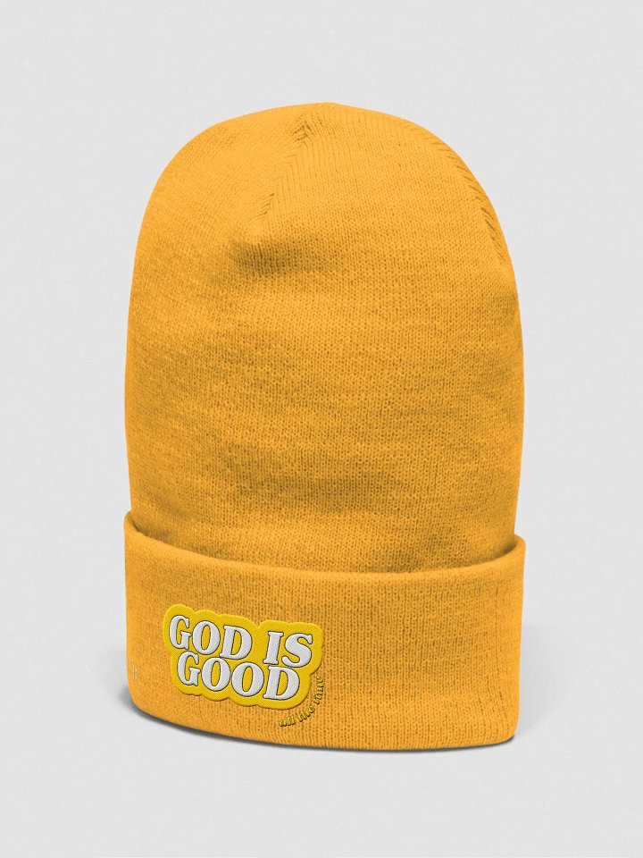 YELLOW God is Good Beanie product image (2)