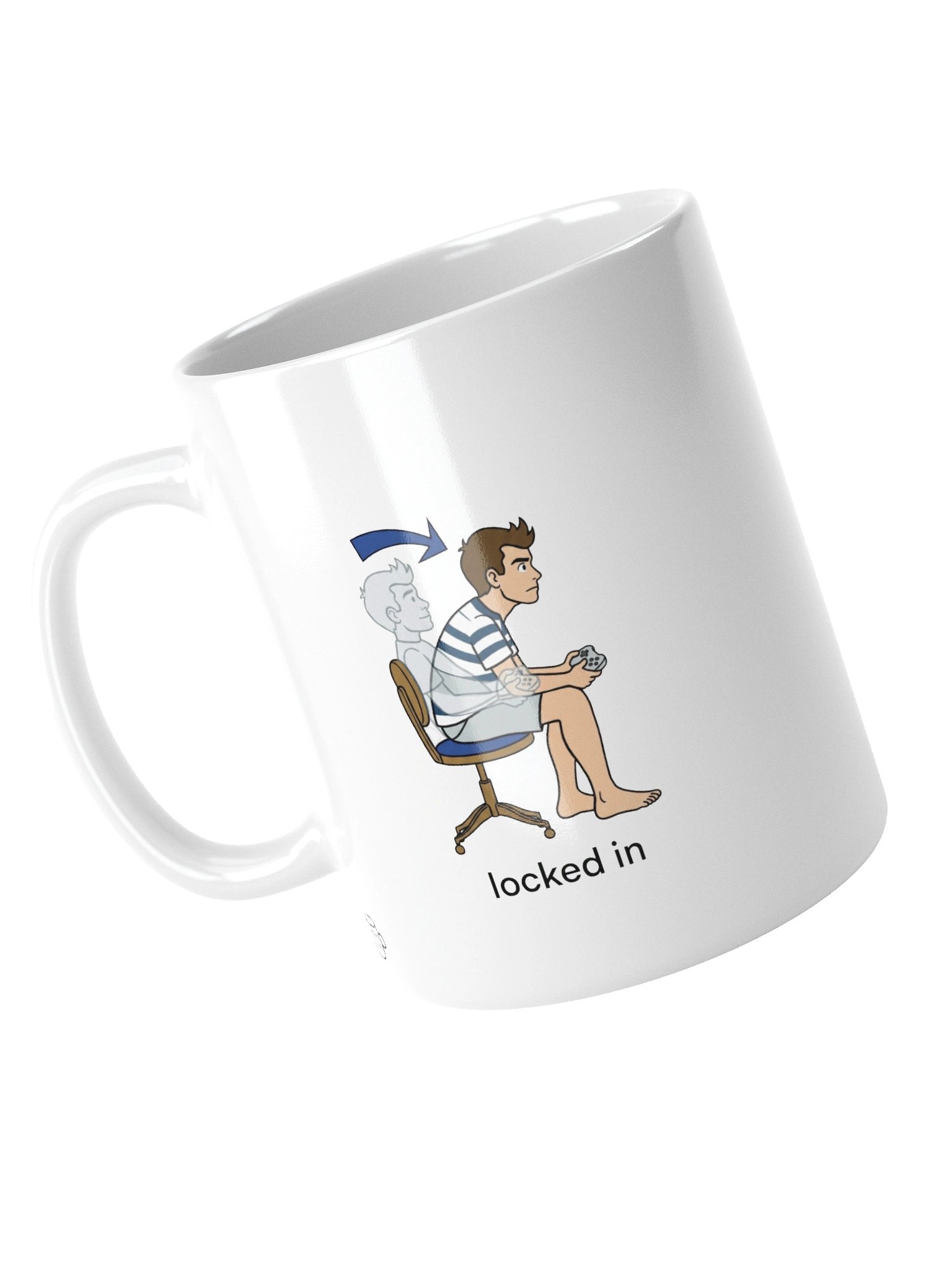 Locked In Mug – Funny Gamer Coffee Mug for Gaming Enthusiasts | 11oz Meme Mug product image (5)