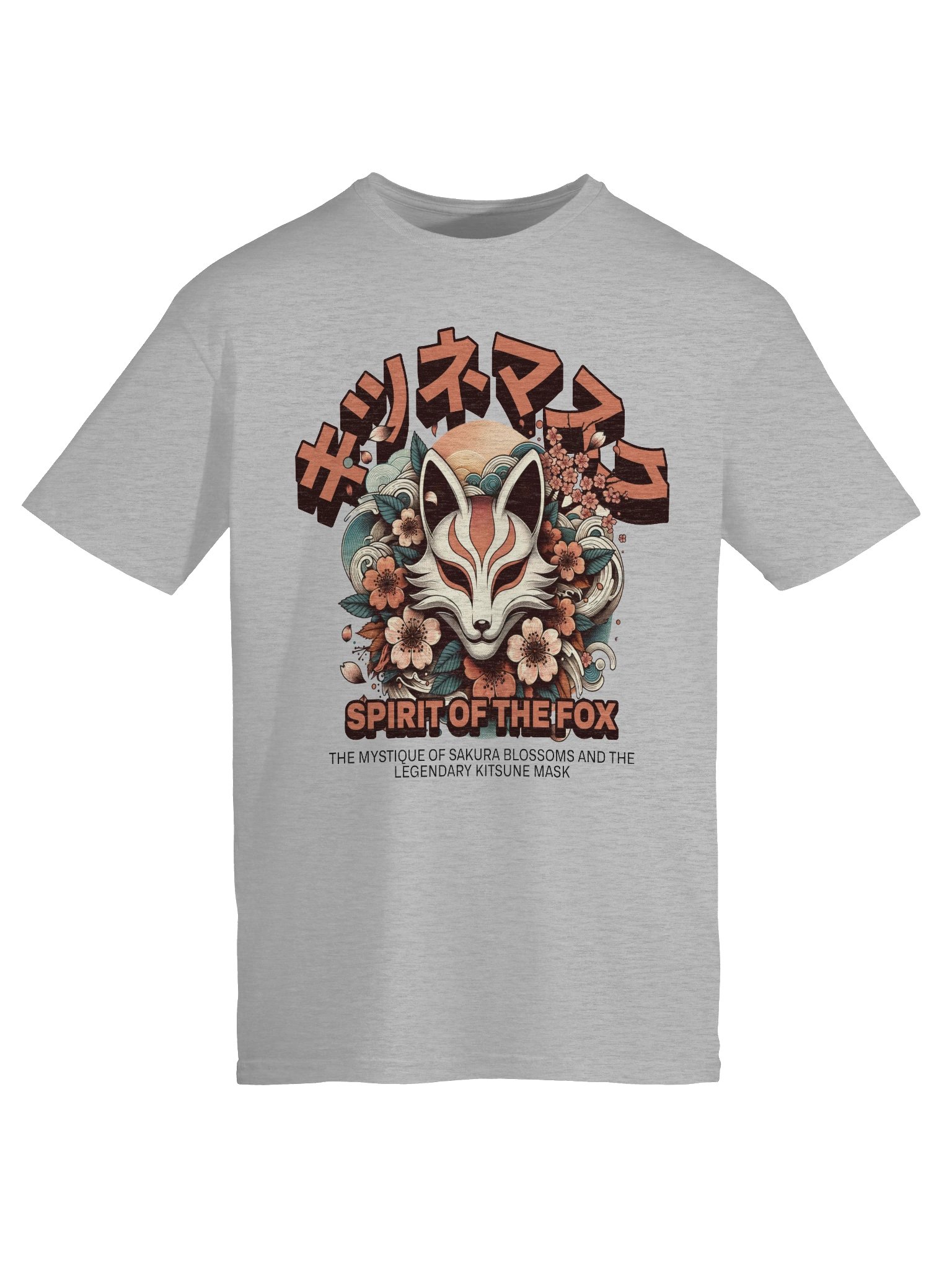 Kitsune Spirit Sakura Fox T-Shirt - Gildan Softstyle product image (6)