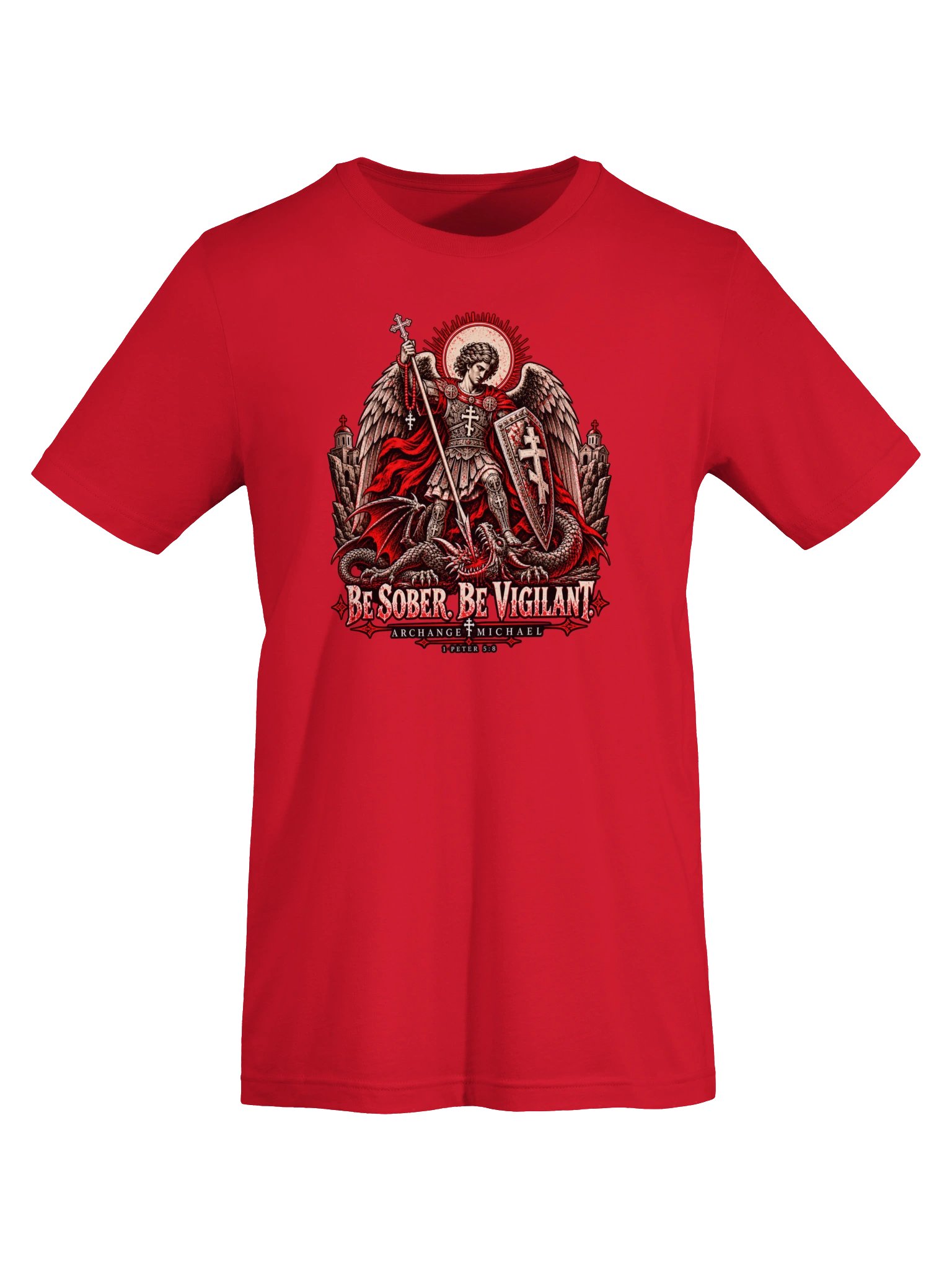 Archangel Michael — Be Sober. Be Vigilant. Tee product image (5)