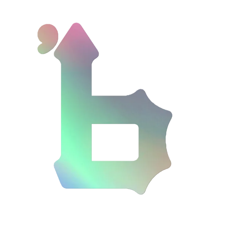 Pixel B Holographic Sticker Sheet product image (1)