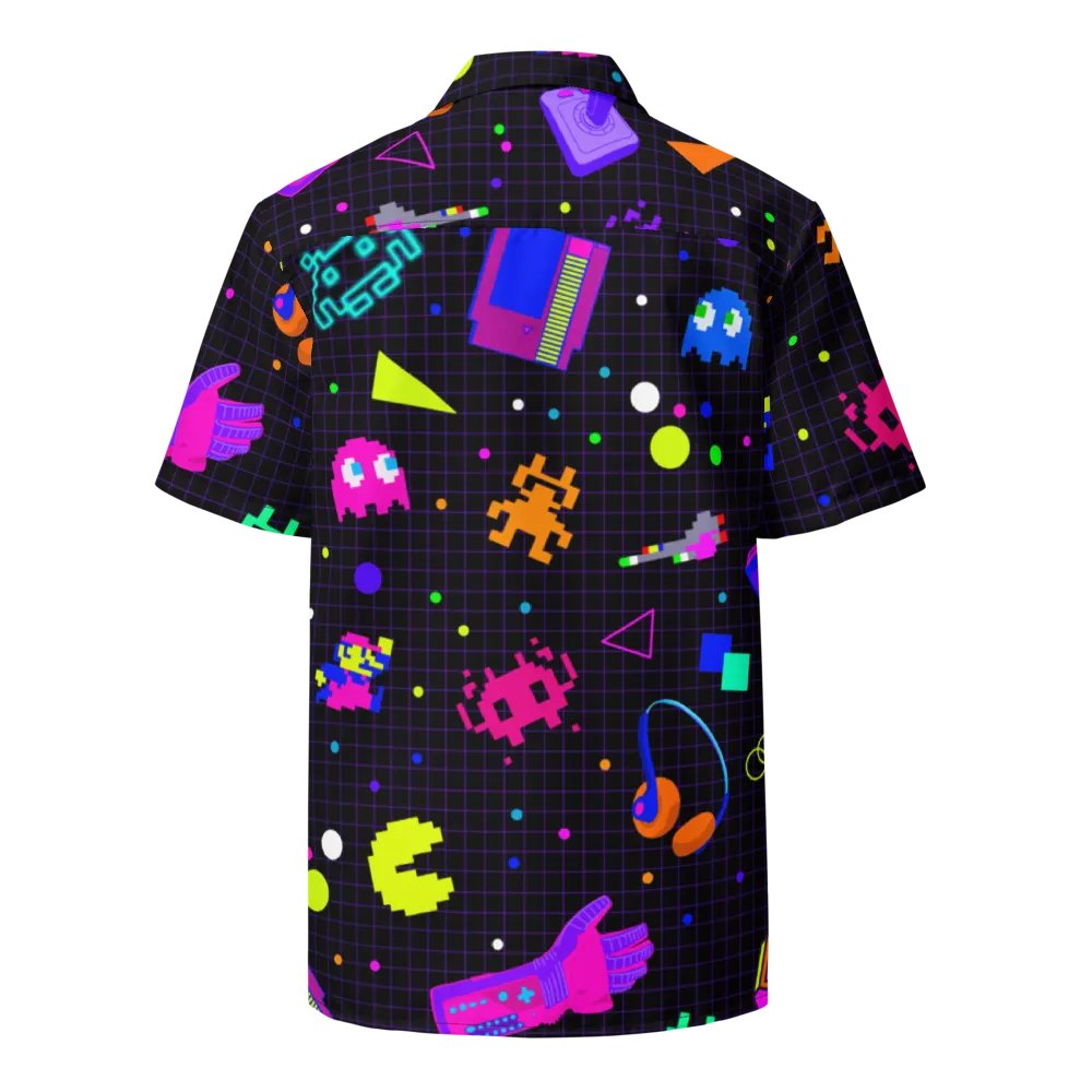 8-Bit Memories Short Sleeve Hawaiian Button up product image (2)