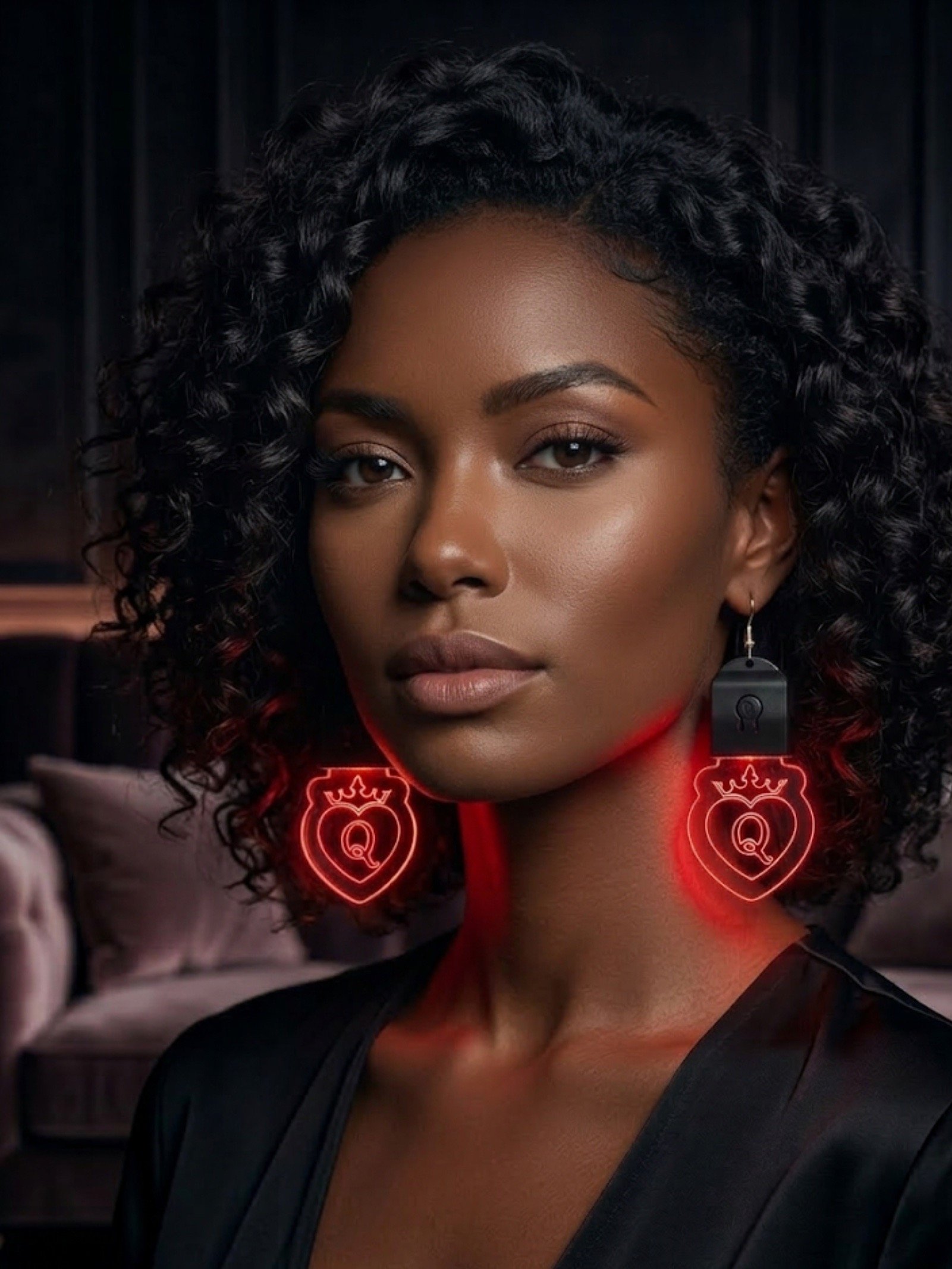 QoH Queen of Hearts LED Earrings product image (1)