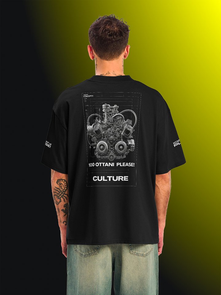 100 Ottani Please!™ Oversized Unisex Racing Streetwear Graphic T-Shirt | Burnout Edition product image (2)