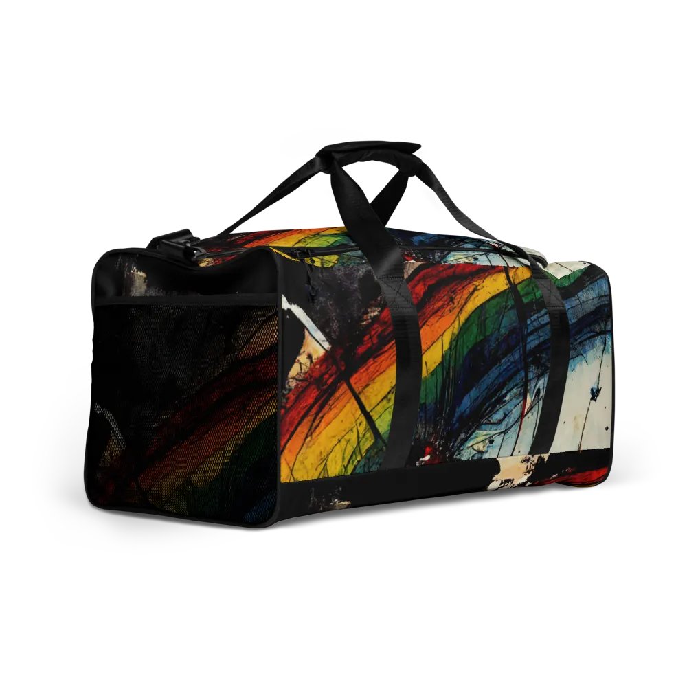 Vibrant Rainbow Splatter Duffle Bag product image (2)