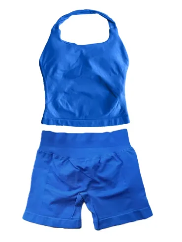 Electric Blue ⚡️ Summer Peach Halter Top Set Guaranteed 🍑 product image (1)