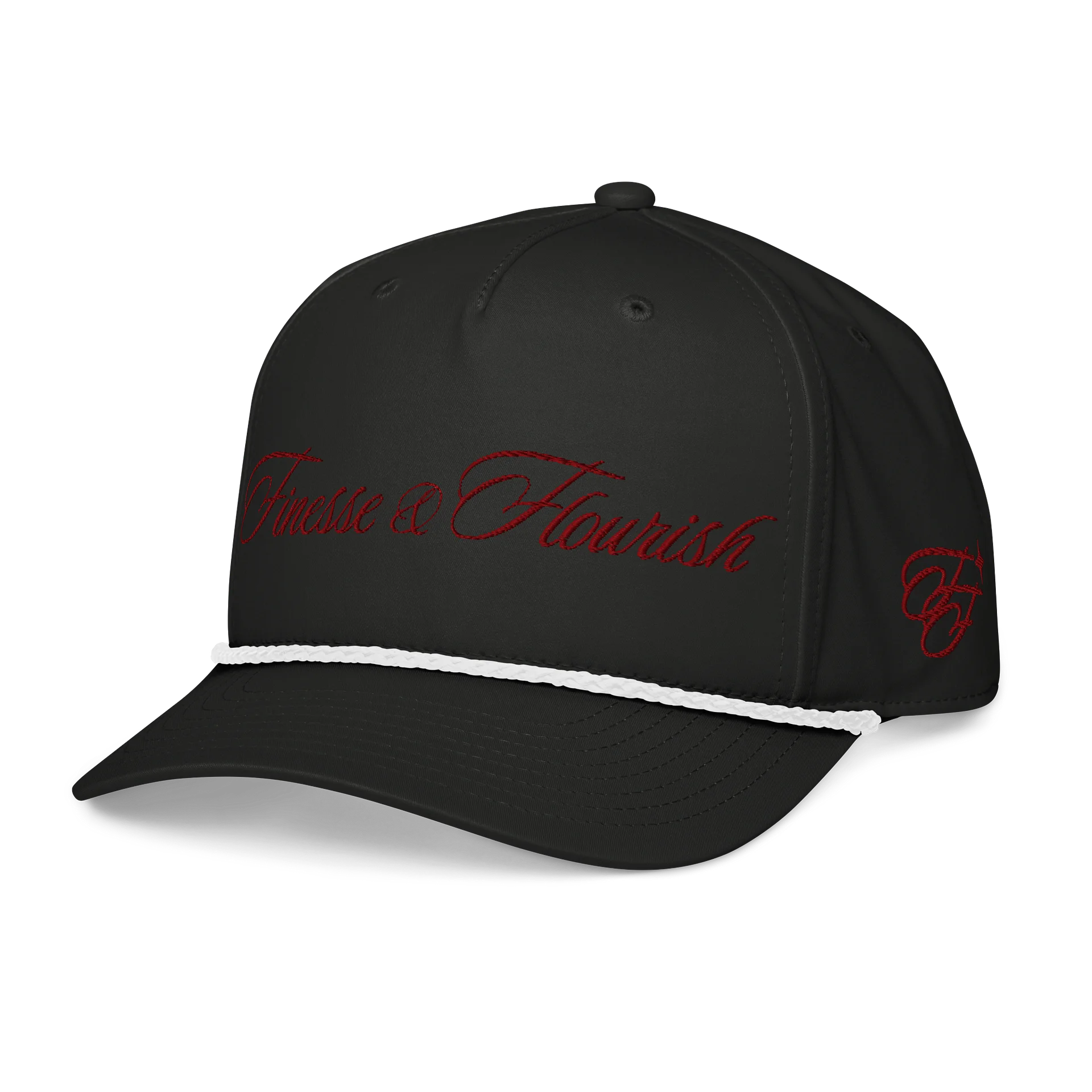 F&F Script Five-Panel Classic Rope Cap (MRN) product image (12)