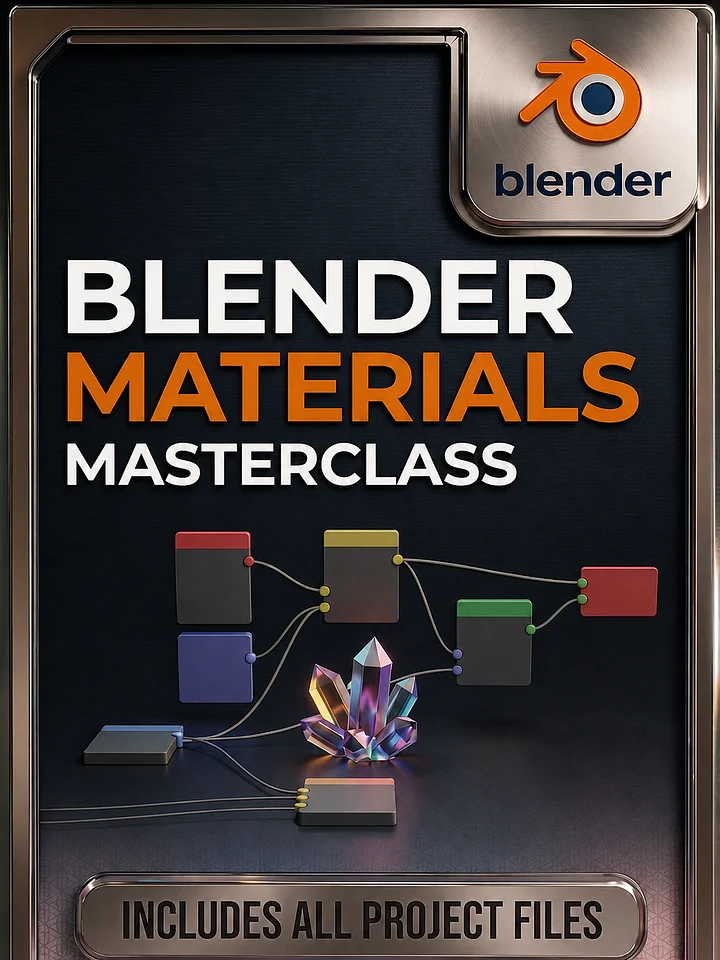 Blender Materials, Textures & Nodes Course: ALL Project Files product image (1)