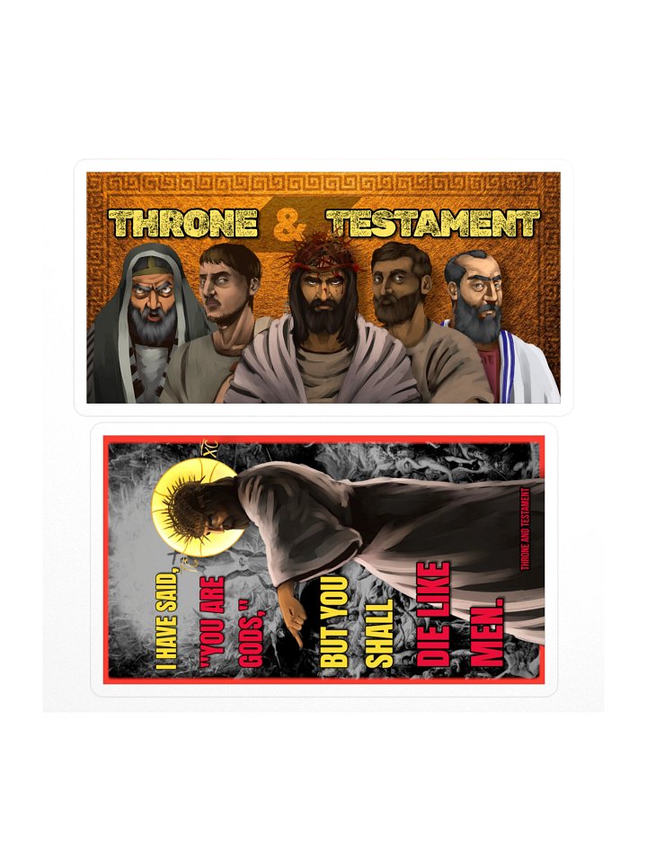 Throne and Testament Sticker - Psalm 82 product image (1)