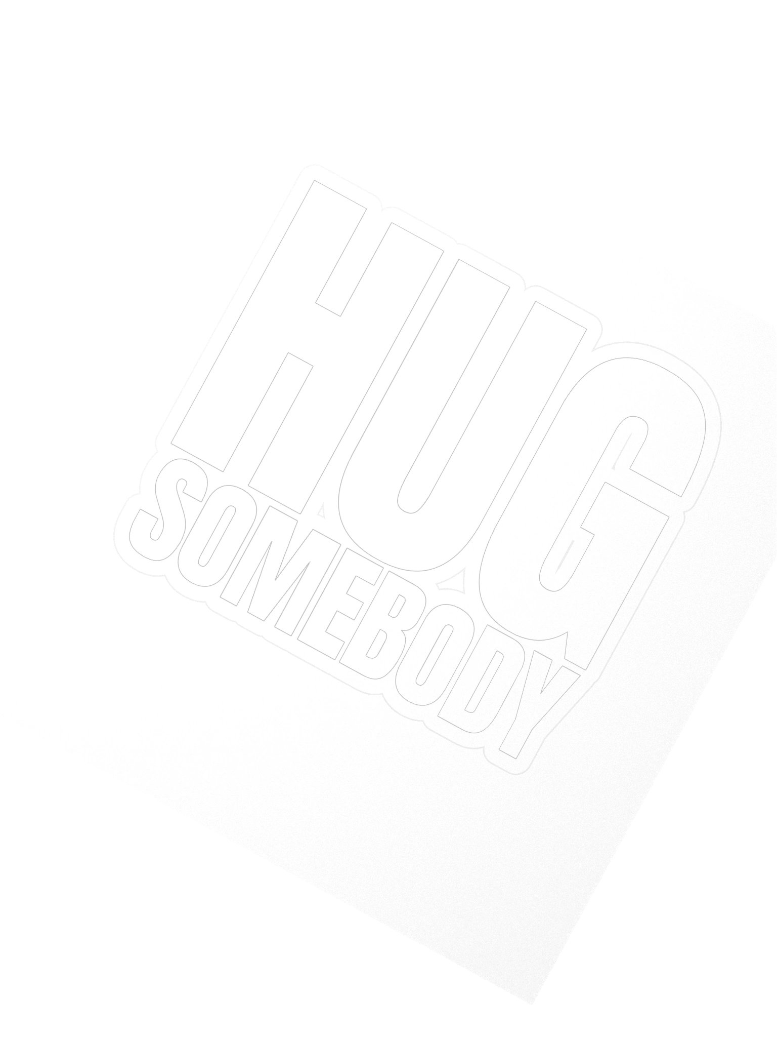 HUG SOMEBODY sticker product image (2)