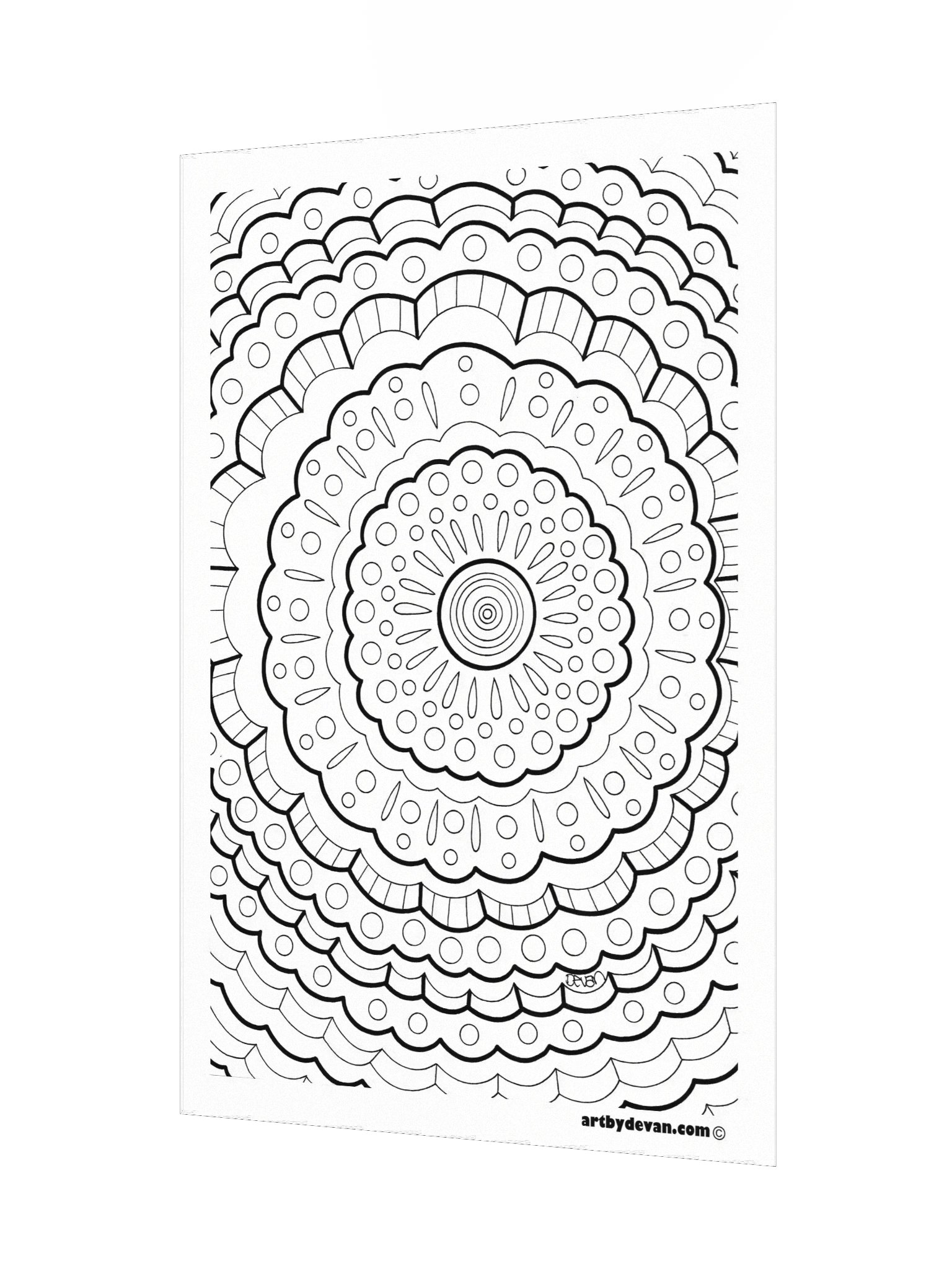 Color Your Own Art: Sun Mandala product image (3)