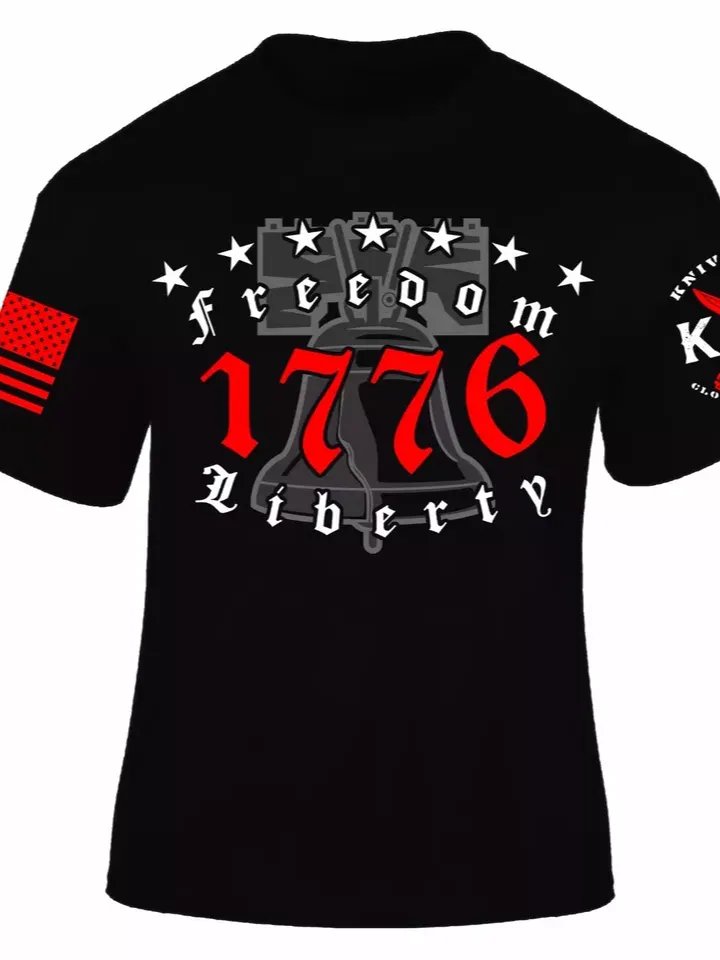 1776 T-Shirt I Patriot I Veteran I Liberty Bell I Freedom I America I Knives Out product image (1)