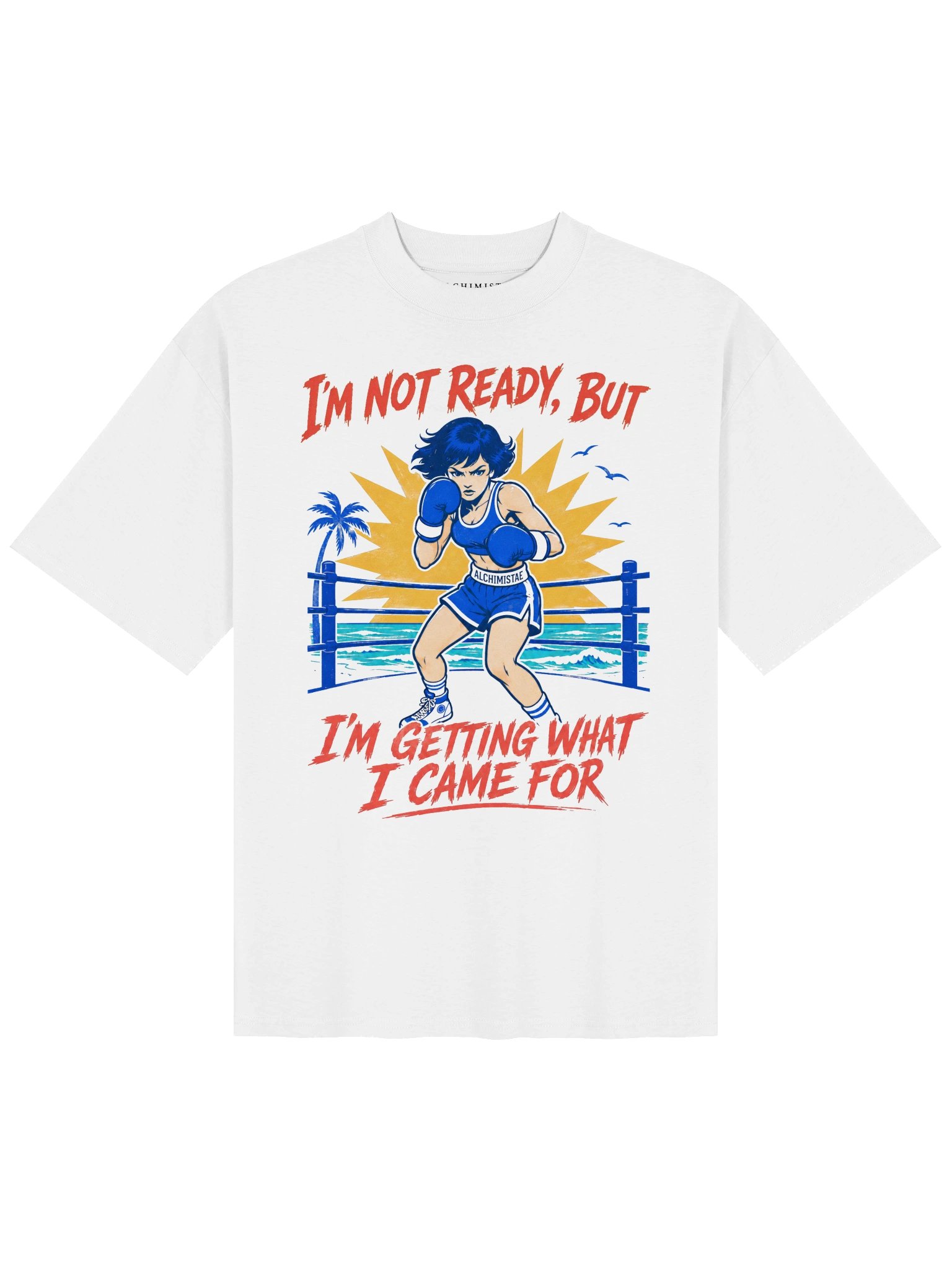 T-Shirt Unisex Oversize Coton Bio Poids Lourd - READY OR NOT product image (1)
