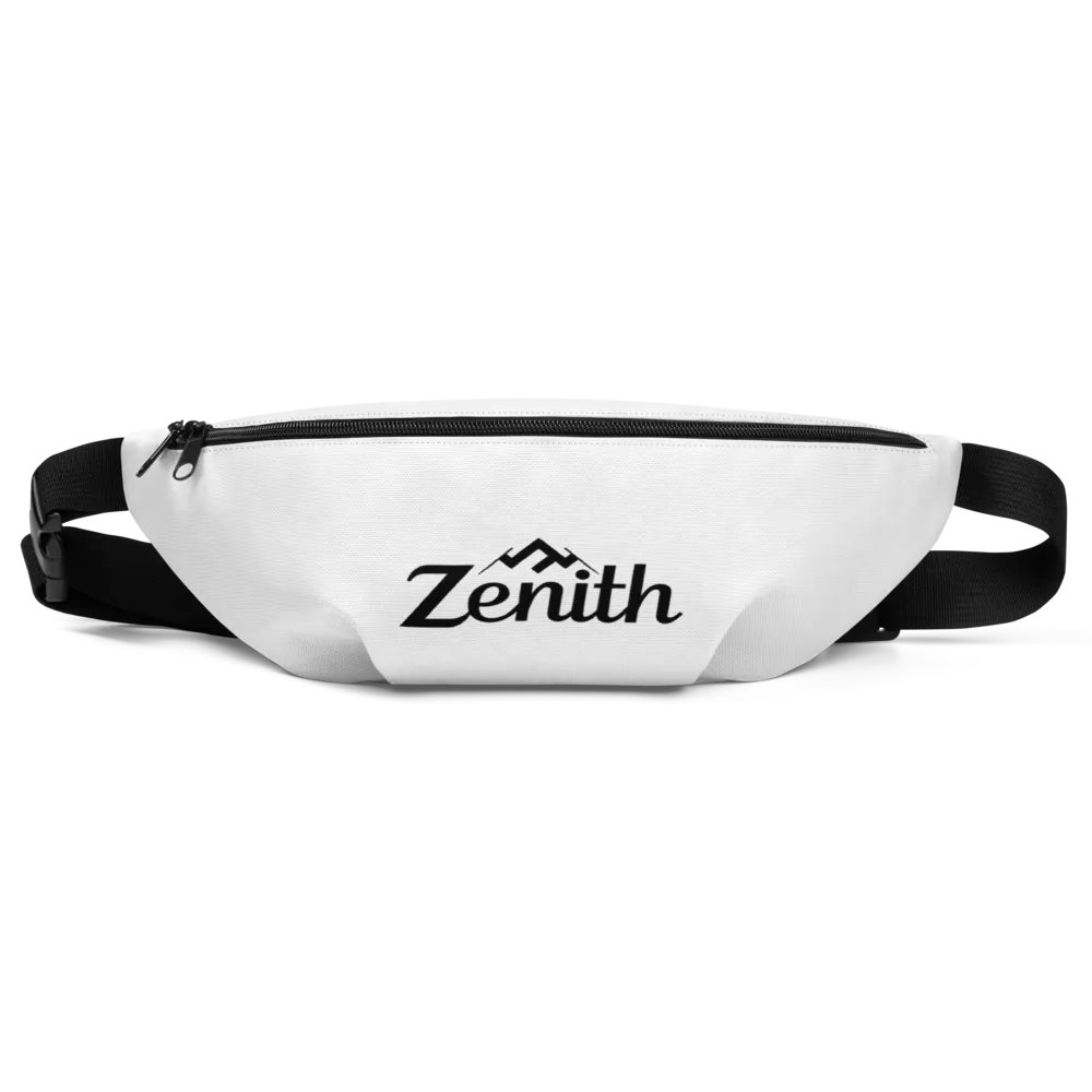 Zenith All-Over Print Fanny Pack - Minimalist White Design product image (1)
