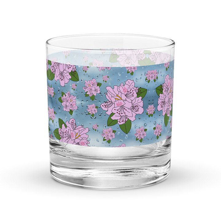Rhodies and Raindrops Rocks Glass product image (1)