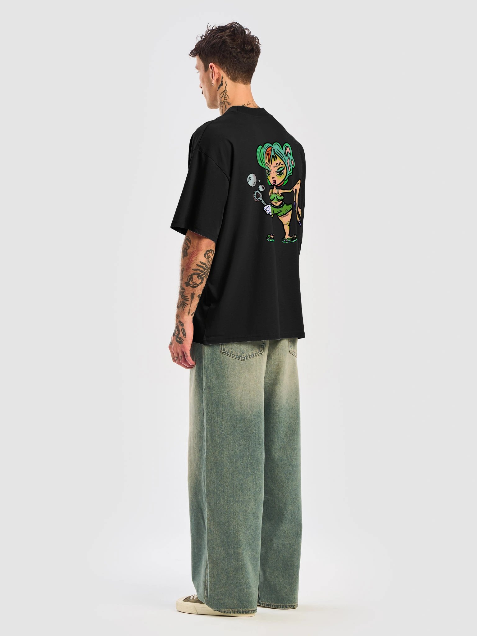 BUBBLE BLOWER ● Unisex Organic Oversized Tee product image (37)