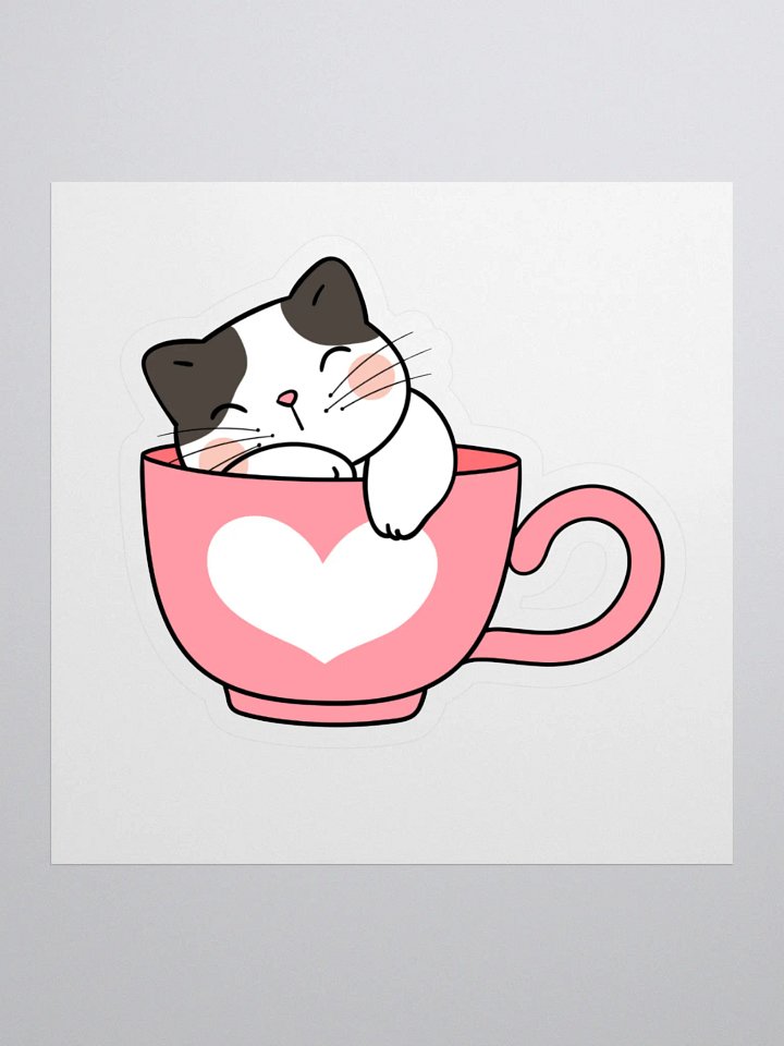 Sleepy Cat Stickers – Adorable and Fun for Any Space product image (1)