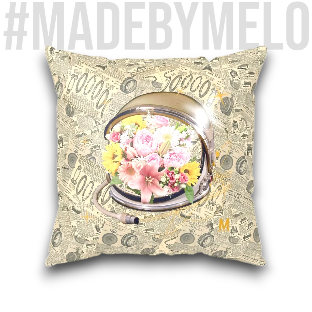Floral Flyer - Square Pillow | #MadeByMELO product image (1)