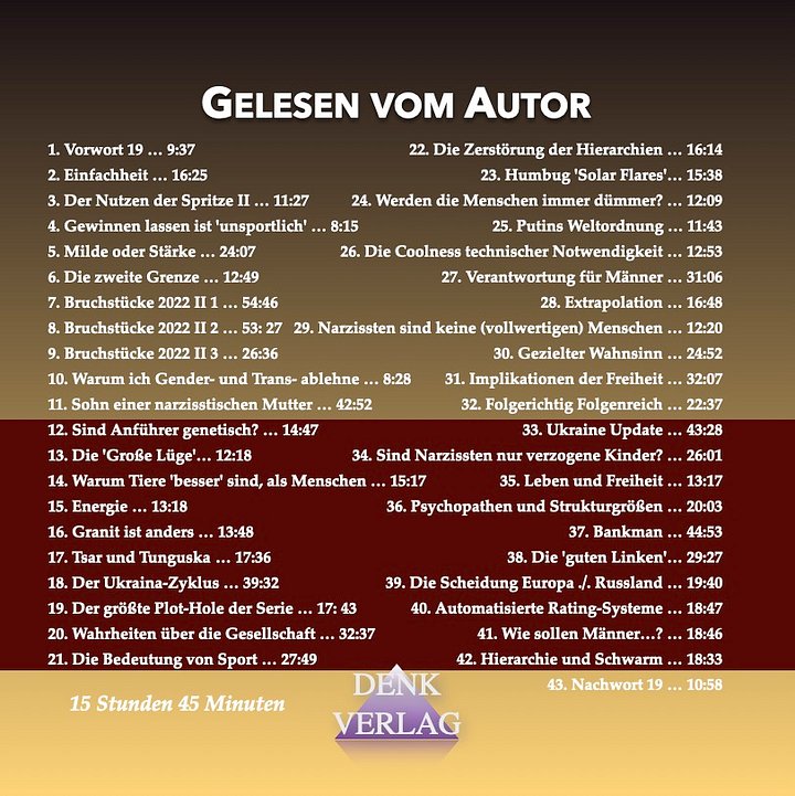 Gedankenspiele 19 - Hörbuch product image (2)