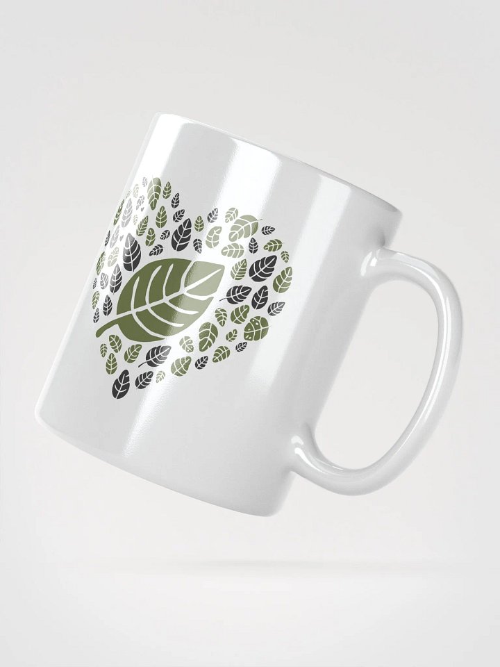Heartfelt Leaves White Glossy Mug product image (4)