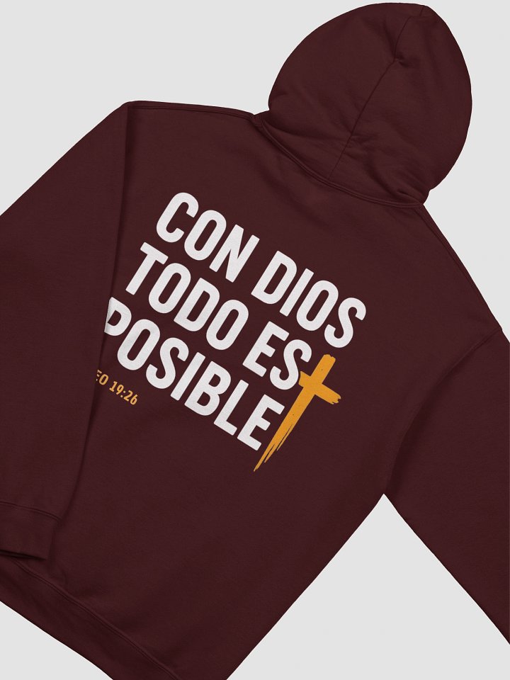 Sudadera Unisex Con Capucha | Con Dios todo es posible product image (2)