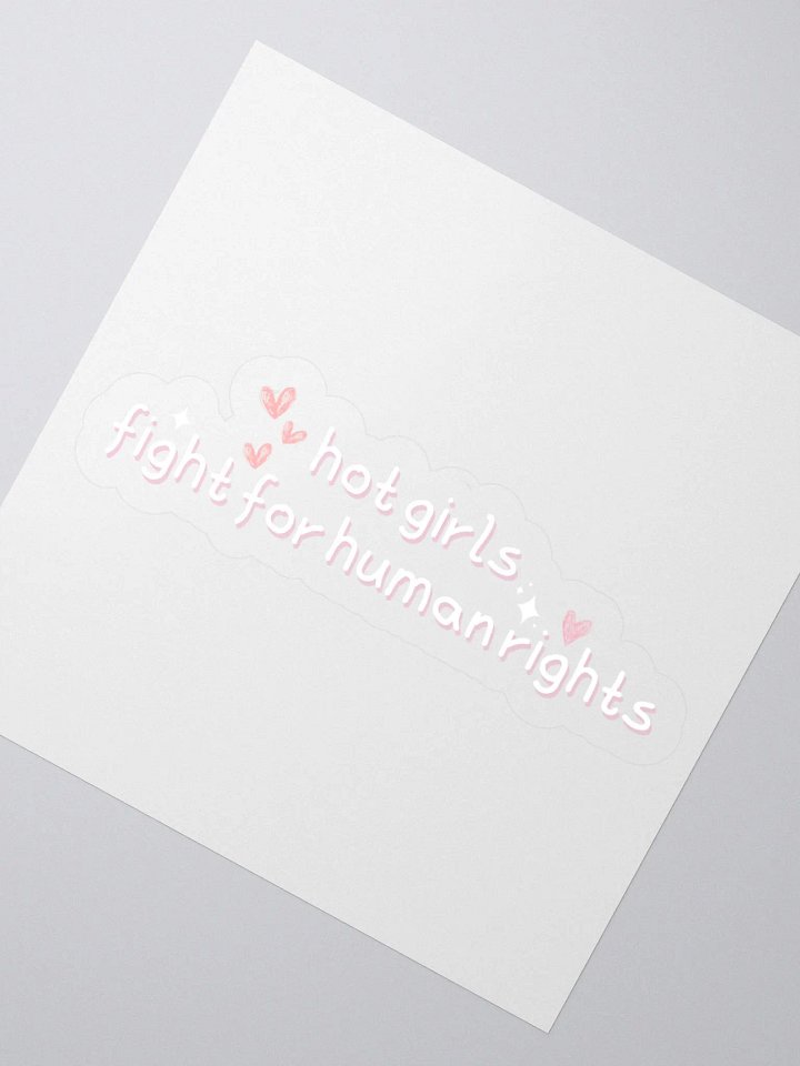 hot girls fight for human rights sticker product image (2)