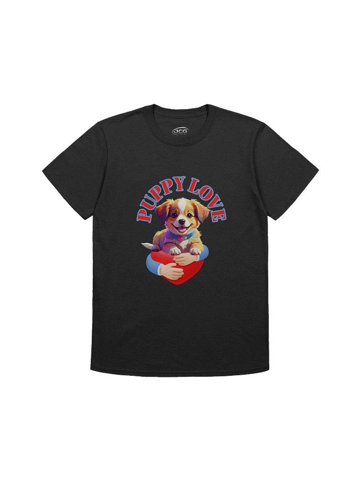 Cute Puppy Love Logo Unisex T-Shirt product image (1)