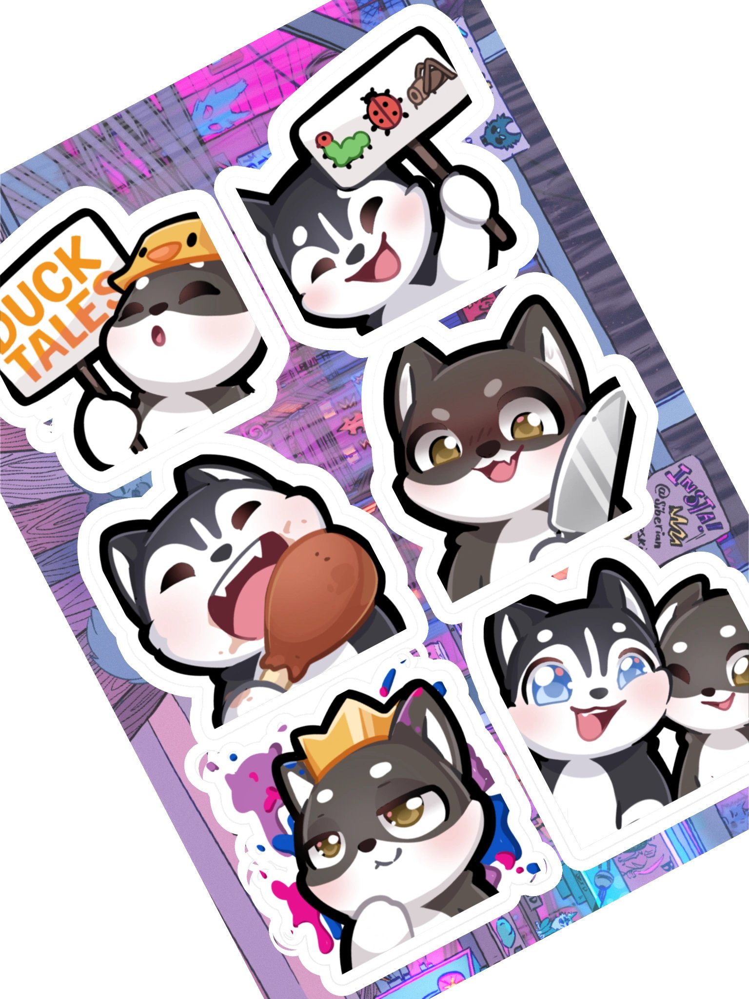 Siberian Derpskies Sticker Sheet 1 product image (1)