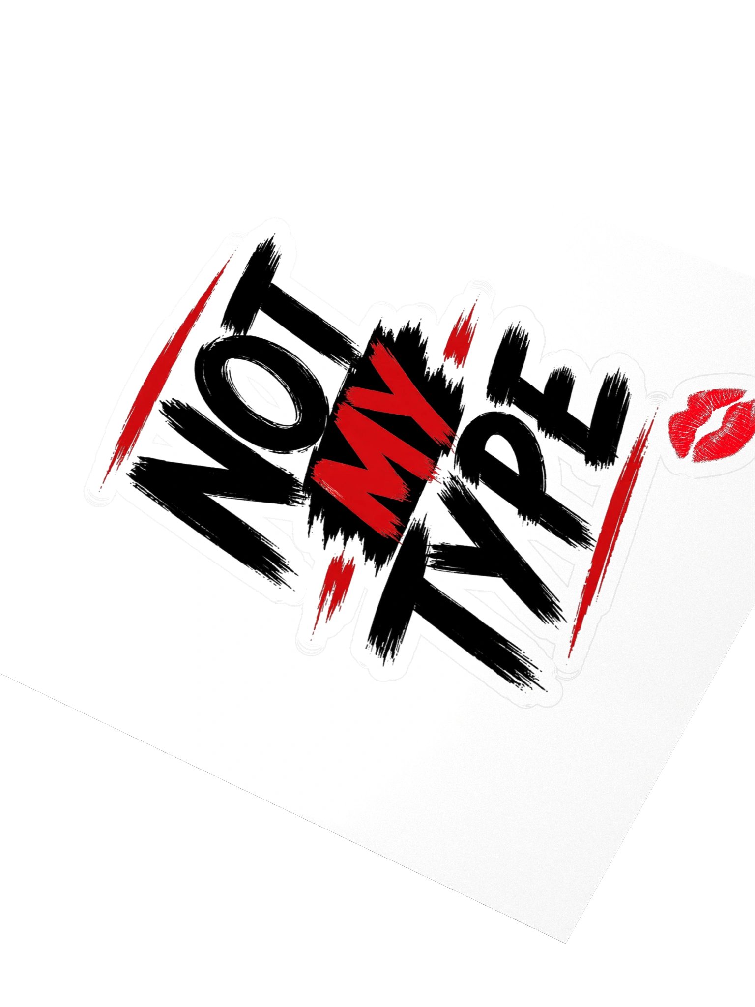 Not My Type Kiss Cut Sticker product image (3)