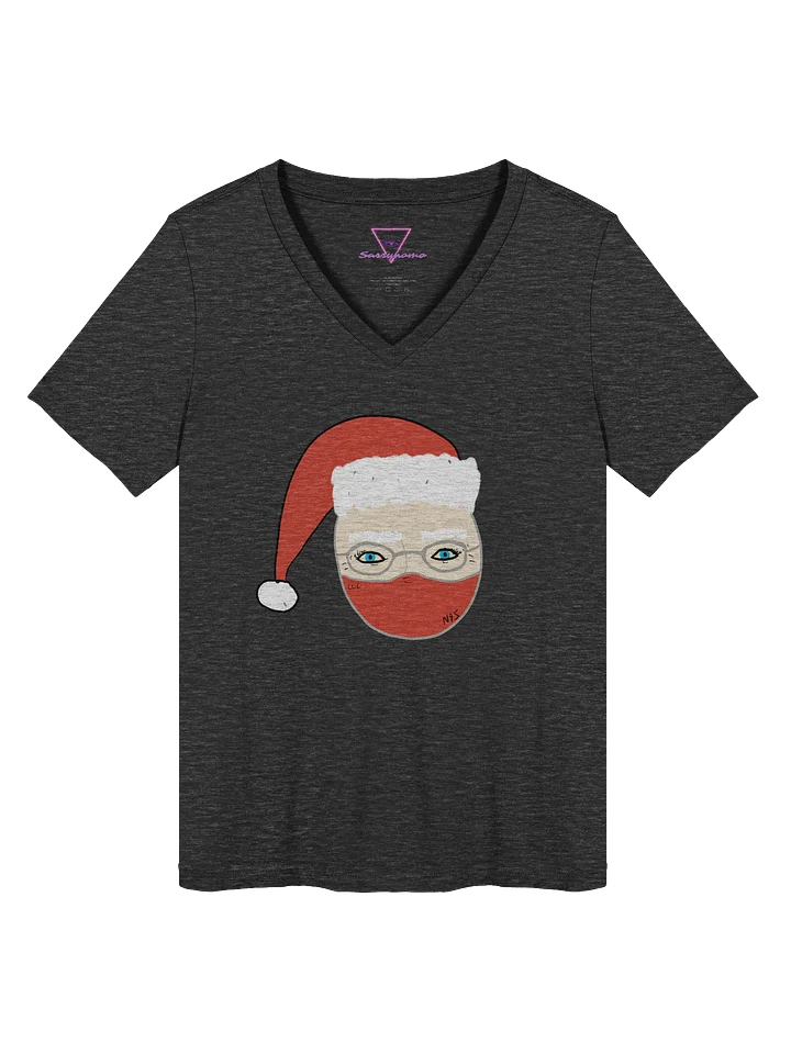 Santa Mask v-neck tee product image (5)