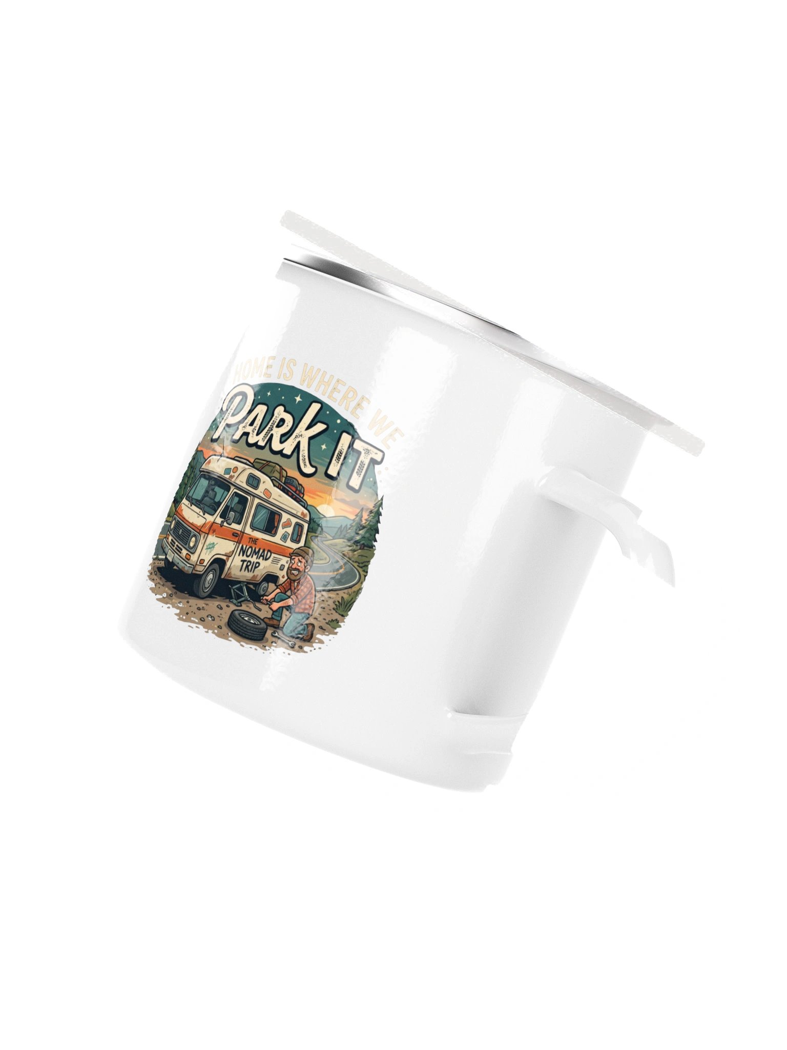 The "Unbreakable" Campfire Enamel Mug product image (3)