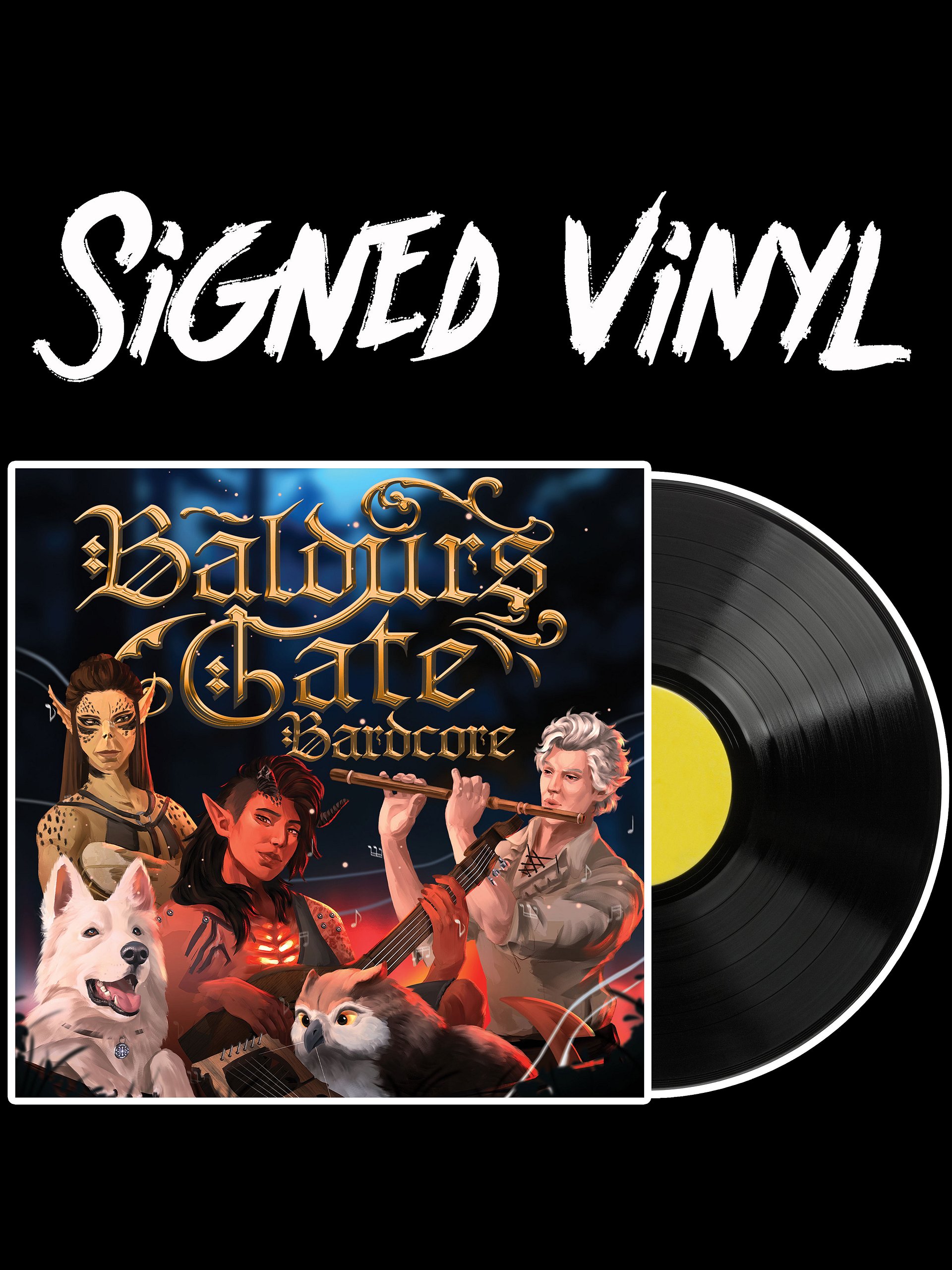 Signed Vinyl - Baldur's Gate Bardcore product image (1)