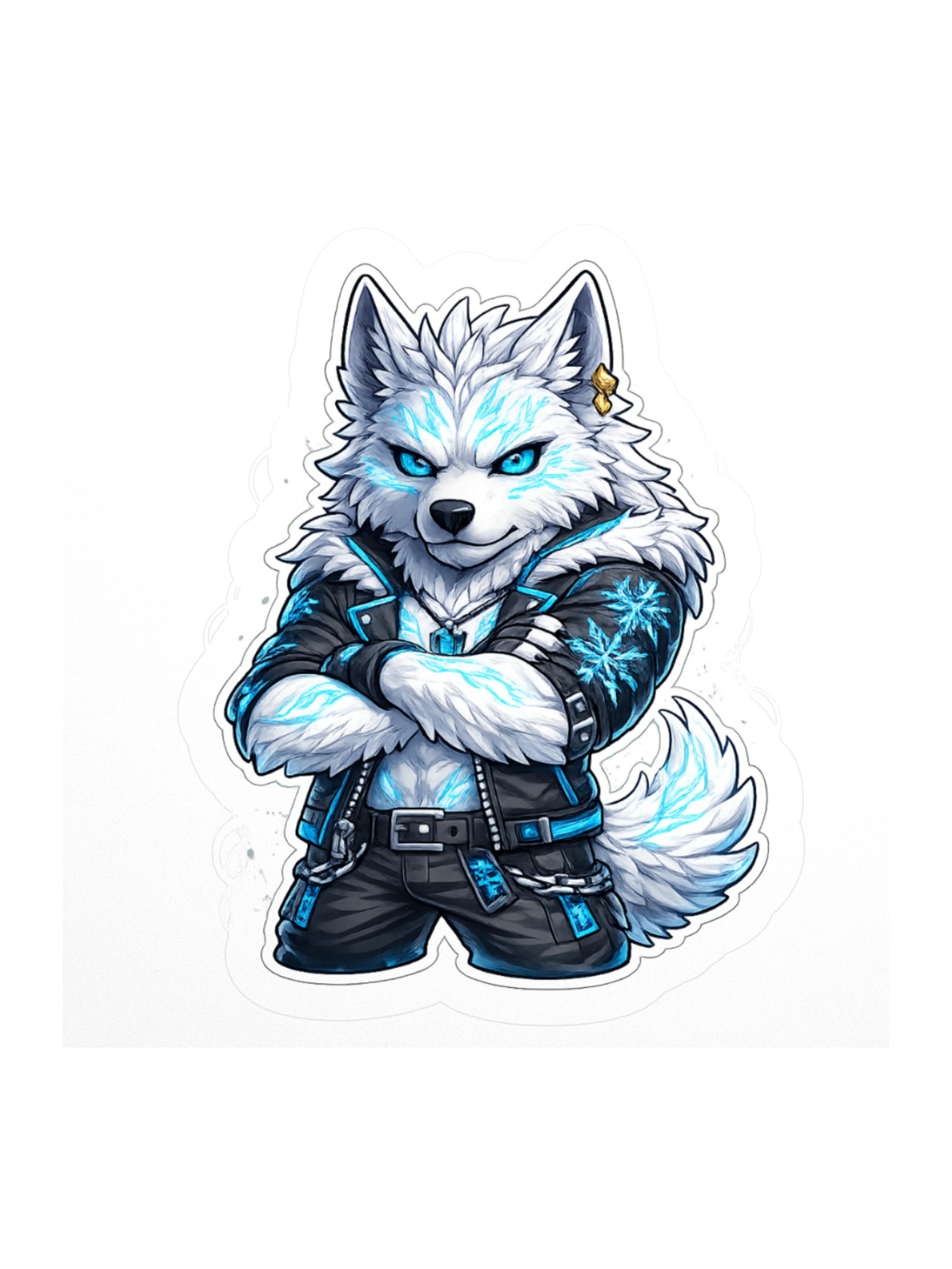 Frostfur Arms Crossed Sticker product image (1)