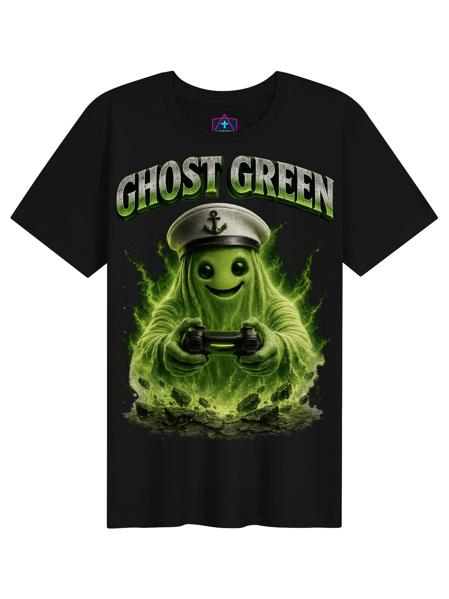 Ghost Green Custom Gamer-Tag T-Shirt product image (3)