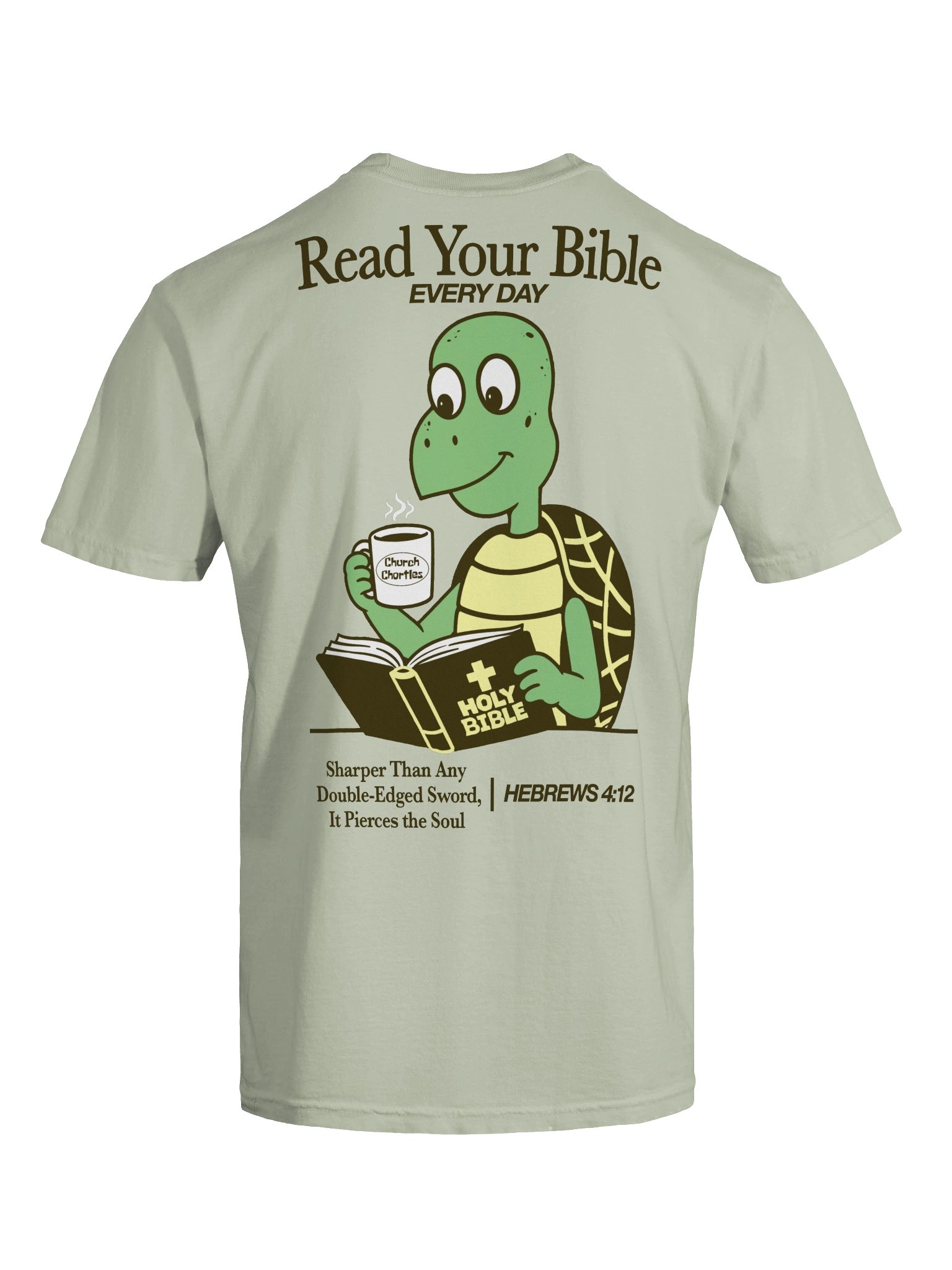 Read Your Bible Tee - Light Green product image (7)