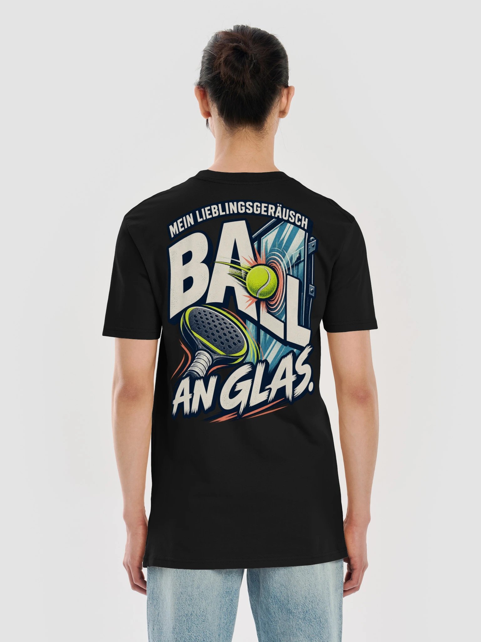 Mein Lieblingsgeräusch: Ball an Glas – Herren Padel T-Shirt product image (16)