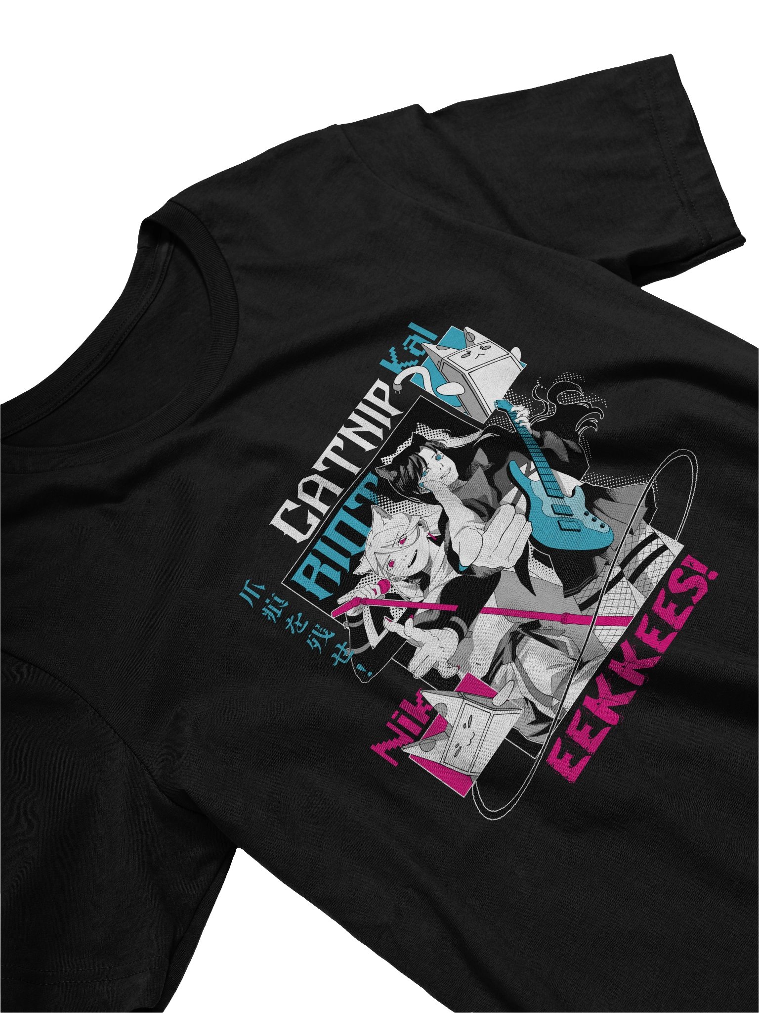 "CATNIP RIOT" Lightweight Tee [BLACK VARIANT] product image (3)